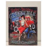 Metal harley-davidson decorative sign