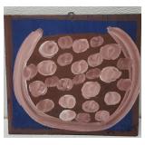 MoseT watermelon painting on board