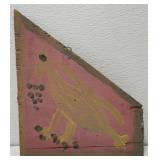 MoseT bird painting on board