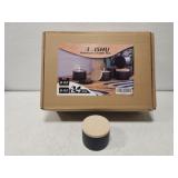 Lot of 24 black 8oz candle tins new in box