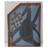 MoseT bird painting on board