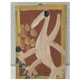 MoseT bird painting on board