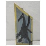 MoseT bird painting on board