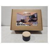 Box of 24 black 8oz candle tins new in box