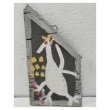 MoseT bird painting on board