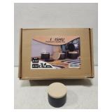 Lot of 24 black 8oz candle tins new in box