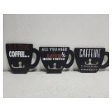 Set of 3 coffee mug holders