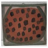 MoseT watermelon painting on board