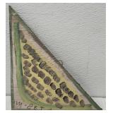 MoseT watermelon painting on board