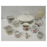 Misc Vintage dishes *many cracks & chips