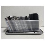 Plastic container filled w CDs