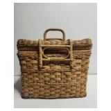 Wicker basket w arts & crafts