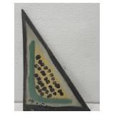 MoseT watermelon painting on board