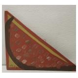 MoseT watermelon painting on board