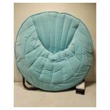 Brand new teal velvet saucer chair