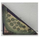 MoseT watermelon painting on board