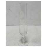 Etched Glass bud vase