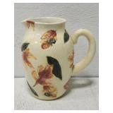 Handpainted Foliage ceramic Pitcher *few chips