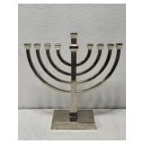 Silver colored Hanukkah menorah