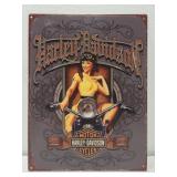 Metal harley-davidson decorative sign