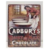Metal Cadburys chocolate decorative sign