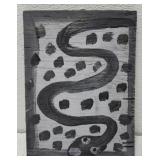 MoseT snake painting on board