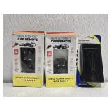 Lot of 2 replacement car remotes and key holder