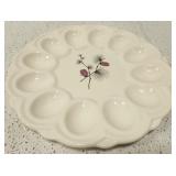 Beautiful vintage style white egg dish