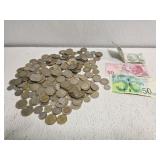 Estate lot of foreign money