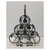 Metal Decorative 6 Bottle Wine Rack