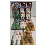 Lot of 8 small beanie babies