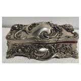 Studio silversmith silver plate jewelry box