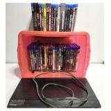 Toshiba Blu-ray disc player & DVDs