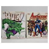 2 Marvel books HULK & AVENGERS