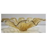 Vintage Murano style glass centerpiece bowl