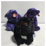 Lot of 2 beanie babies and gorilla
