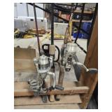 Lot of 3 open reel fishing poles