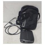 DLP micro projector and Nike bag with dice