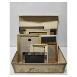 Decorative box with assorted picture frames