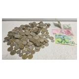 Estate lot of foreign money