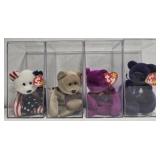 Lot of 4 collectible beanie babies
