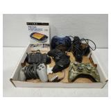 Estate Lot of misc game controllers and more