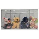 Lot of 4 collectible beanie babies