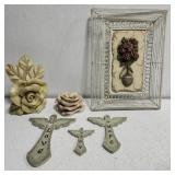 Lot of rose theme home decor