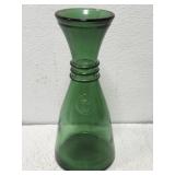 Vintage Italian green glass wine carafe