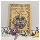Leprechaun Book & Snow White Figurines
