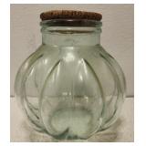 Italian made decorative glass jar