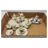 Tray lot of misc small tea set pieces