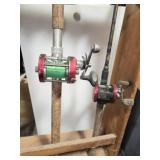 Lot of 2 open face rods and reels