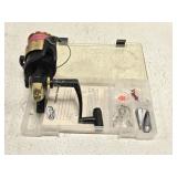 ALPHA Reel Tackle Box with Hooks & Weights